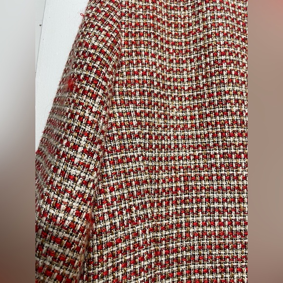 ALFANI Petite Ladies Linen Blend Suit Jacket Poppy Multi Size 10P - Picture 8 of 10